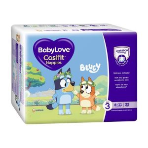 Babylove Cosifit 6-11kg Crawler Nappies – 4×22 Handy Pack